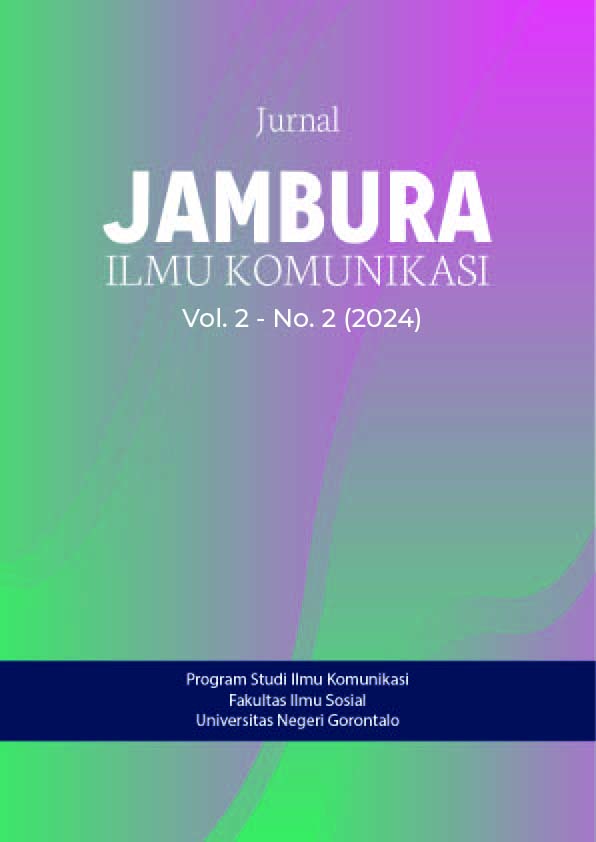 					View Vol. 2 No. 2 (2024): Jambura Ilmu Komunikasi 
				